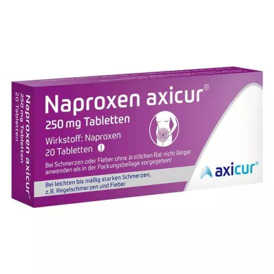 Naproxen axicur® 250 mg tablete, 20 kom Naproxen axicur® 250 mg tablete, 20 kom