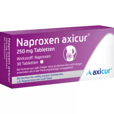 NAPROXEN axicur 250 mg tablete, 30 kosov