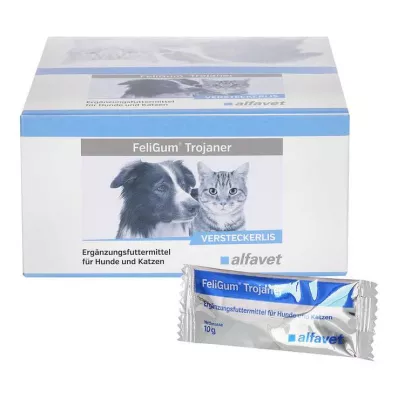 Feligum Trojaner stiskalnica za dodatno hranjenje za pse/mačke, 30X10 g Feligum Trojaner stiskalnica za dodatno hranjenje za pse/mačke, 30X10 g
