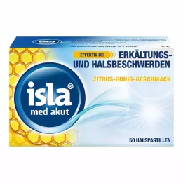 ISLA MED akutne citrusno-medene pastile, 50 kosov