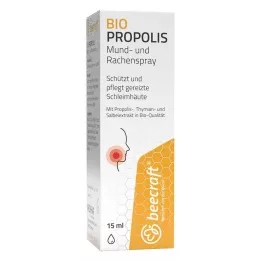 BEECRAFT Propolis v spreju za usta in grlo, 15 ml