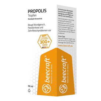 BEECRAFT Propolis kapljice za ustno vodo, koncentrat, 50 ml BEECRAFT Propolis kapljice za ustno vodo, koncentrat, 50 ml