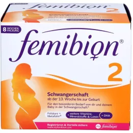 FEMIBION Kombinacija za 2 nosečnosti, 2X56 kosov