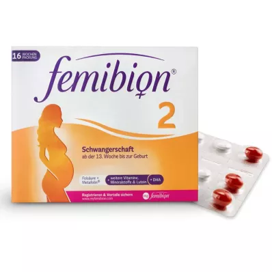 FEMIBION Kombinacija za 2 nosečnosti, 2X112 kosov
