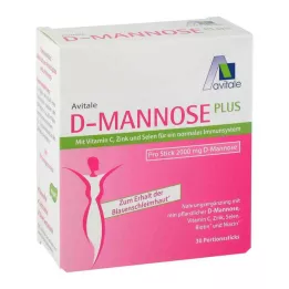 D-MANNOSE PLUS 2000 mg palčke z vitamini in minerali, 30X2,47 g