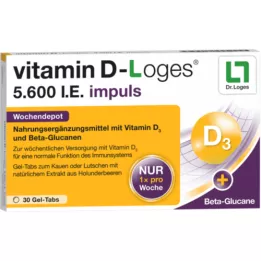 VITAMIN D-LOGES 5.600 I.U. impulzov tedensko depo KTA, 30 kosov