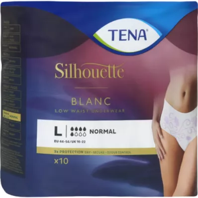 TENA SILHOUETTE normal L blanc, 10 kosov