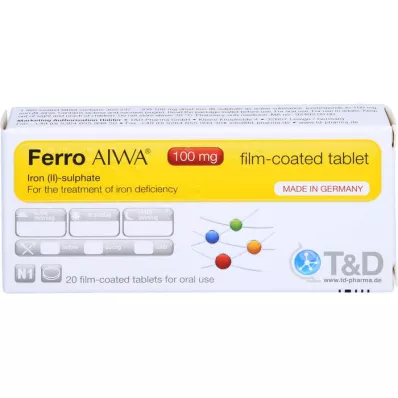 FERRO AIWA 100 mg filmsko obložene tablete, 20 kosov