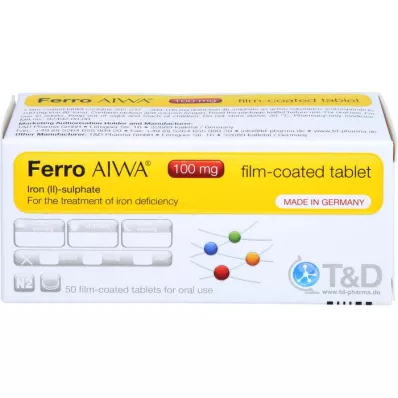 FERRO AIWA 100 mg filmsko obložene tablete, 50 kosov