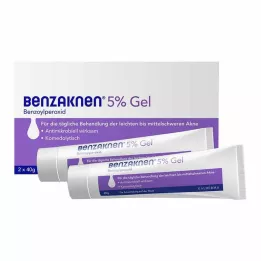 BENZAKNEN 5-odstotni gel, 2X40 g