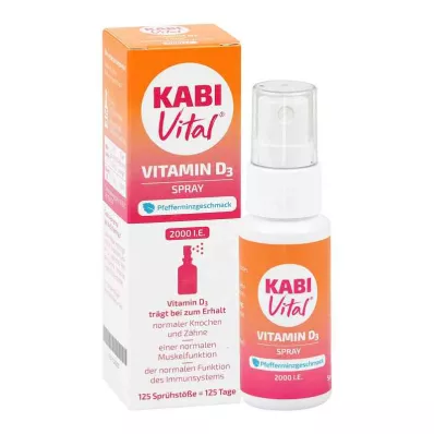 Kabivital 2.000 i.e.D3 Sprej z okusom poprove mete (25 ml)