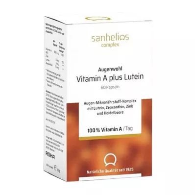 SANHELIOS Augenwohl Vitamin A plus Lutein Kapsule, 60 kapsul SANHELIOS Augenwohl Vitamin A plus Lutein Kapsule, 60 kapsul