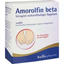 AMOROLFIN beta 50 mg/ml lak za nohte, ki vsebuje aktivno sestavino, 3 ml