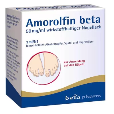 Amorolfin beta 50 mg/ml aktivni lak za nohte, 3 ml Amorolfin beta 50 mg/ml aktivni lak za nohte, 3 ml