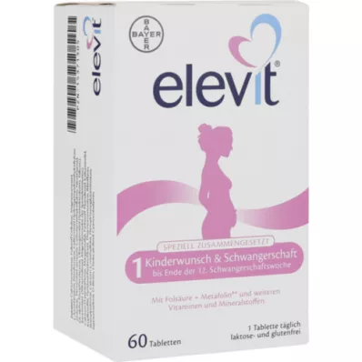 ELEVIT 1 Plodnost &amp; Tablete za nosečnost, 1X60 kosov