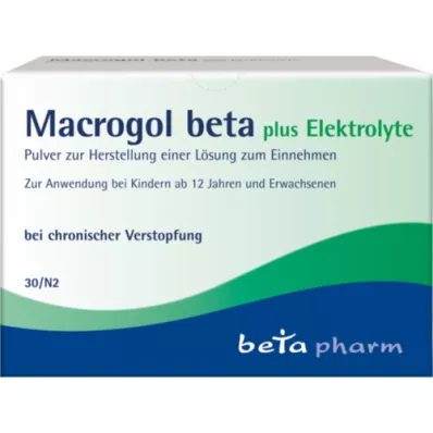 MACROGOL beta plus Elektrolit Plv.za peroralno uporabo, 30 kosov