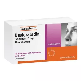 DESLORATADIN-ratiopharm 5 mg filmsko obložene tablete, 50 kosov
