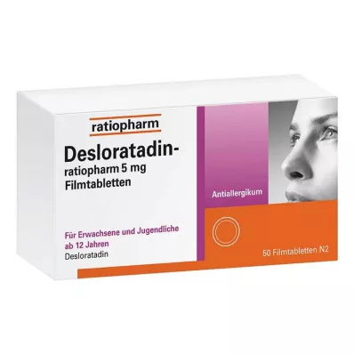 Desloratadine ratiopharm 5 mg filmsko obložene tablete, 50 kom