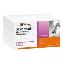 DESLORATADIN-ratiopharm 5 mg filmsko obložene tablete, 100 kosov