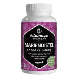 MARIENDISTEL 500 mg izvleček visokega odmerka veganskih kapsul, 90 kosov
