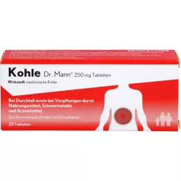 KOHLE Dr. Mann 250 mg tablete, 20 kosov