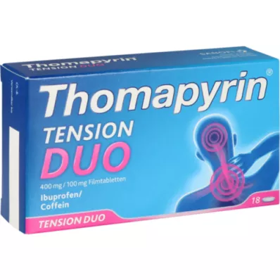 THOMAPYRIN TENSION DUO 400 mg/100 mg filmsko obložene tablete, 18 kosov