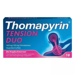THOMAPYRIN TENSION DUO 400 mg/100 mg filmsko obložene tablete, 18 kosov
