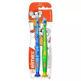 ELMEX Otroška zobna ščetka Duo Pack, 2 kosa