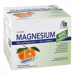 MAGNESIUM 400 neposrednih oranžnih porcijskih palčk, 100X2,1 g