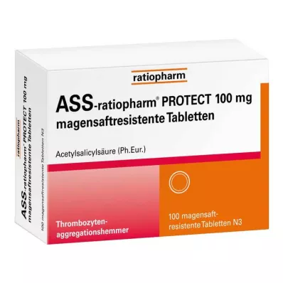 ASS-ratiopharm PROTECT 100 mg enterijsko obložene tablete, 100 kosov ASS-ratiopharm PROTECT 100 mg enterijsko obložene tablete, 100 kosov