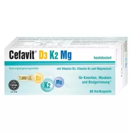 CEFAVIT D3 K2 Mg 7.000 I.U. trde kapsule, 60 kosov