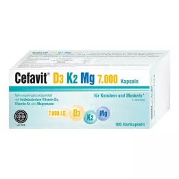 CEFAVIT D3 K2 Mg 7.000 I.U. trde kapsule, 100 kosov