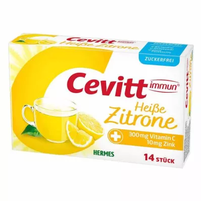 Cevitt immune pekoča limona zrnca brez sladkorja, 14 kos