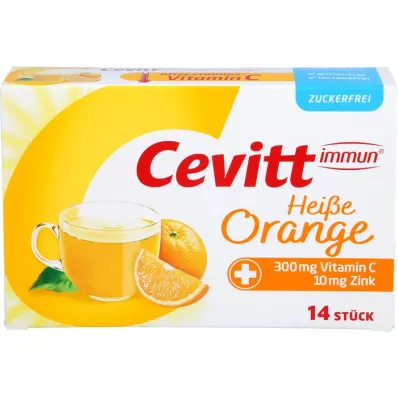CEVITT Immune hot orange granule brez sladkorja, 14 kosov