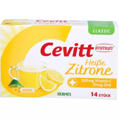 CEVITT Imunski granule vroče limone classic, 14 kosov