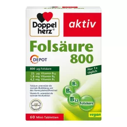 DOPPELHERZ Folna kislina 800 depotnih tablet, 60 kapsul