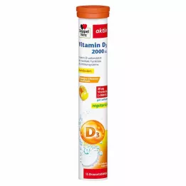 DOPPELHERZ Vitamin D3 2000 I.U. šumeče tablete, 15 kosov