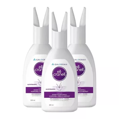 Ell-Cranell za hormonsko-dedno izpadanje las, 3x200 ml Ell-Cranell za hormonsko-dedno izpadanje las, 3x200 ml