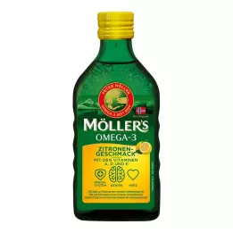 MÖLLERS Omega-3 Olje z okusom limone, 250 ml