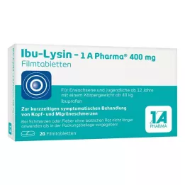 IBU-LYSIN 1A Pharma 400 mg filmsko obložene tablete, 20 kosov