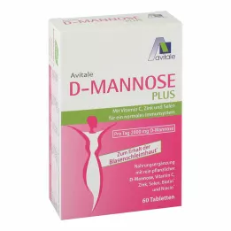D-MANNOSE PLUS 2000 mg tablete z vitamini in minerali, 60 kosov