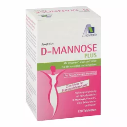 D-MANNOSE PLUS 2000 mg tablete z vitamini in minerali, 120 kosov