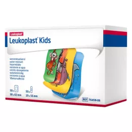 LEUKOPLAST otroški trakovi 38x63mm/19x56mm po 50 kosov, 100 kosov
