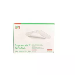 SUPRASORB P občutljivo PU-Pena v.non-bor.15x20cm, 10 kosov