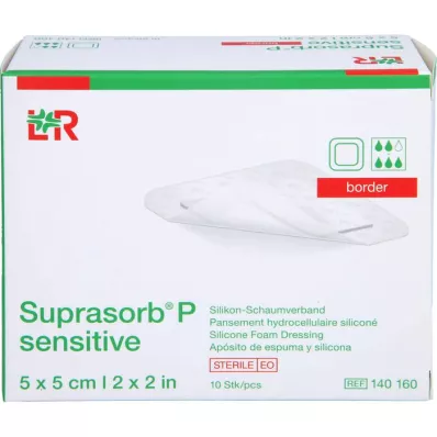 SUPRASORB P sensitive PU-Obroba iz pene 5x5cm, 10 kosov