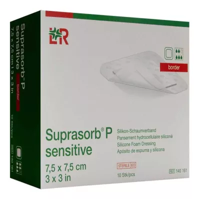 Suprasorb P sensitive PU-penasta obroba 7,5x7,5cm, 10 kos Suprasorb P sensitive PU-penasta obroba 7,5x7,5cm, 10 kos