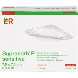 SUPRASORB P sensitive PU-Pena v.bor.lite 7,5x7,5, 10 kosov