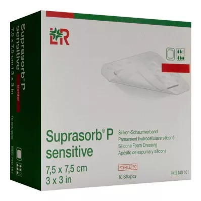 Suprasorb P občutljiv PU-Schaumv.bor.lite 7,5x7,5, 10 kos Suprasorb P občutljiv PU-Schaumv.bor.lite 7,5x7,5, 10 kos