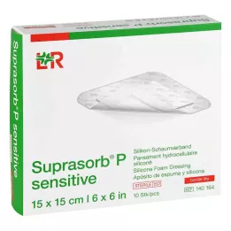 SUPRASORB P sensitive PU-Pena v.bor.lite 15x15cm, 10 kosov