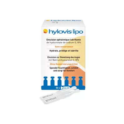 HYLOVIS lipo kapljice za oči z enim odmerkom, 30X0,4 ml